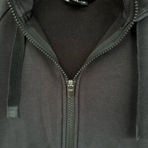 Athleta Black Zippered Collar Sweatshirt